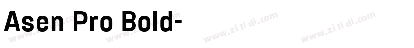 Asen Pro Bold字体转换
